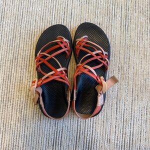 Chacos—Orange three strap sandals